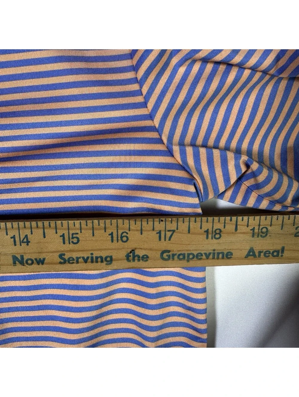 Polo Ralph Lauren Performance Striped Polo Shirt Boys Large 14-16 Orange Blue